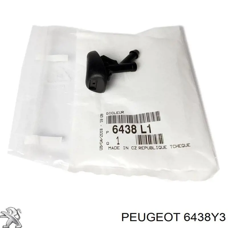Купити 6438Y3 Peugeot/Citroen Форсунка омивача