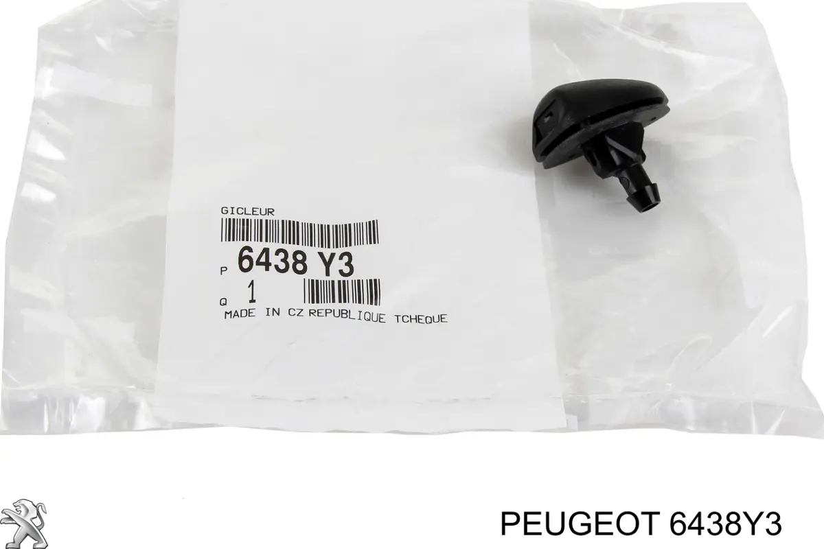 Сопло омивача лобового скла Peugeot/Citroen 6438Y3 ціна, від 4.77 USD