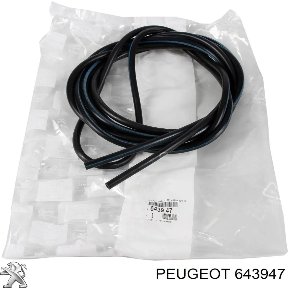 0000643947 Peugeot/Citroen шланг омивача лобового скла