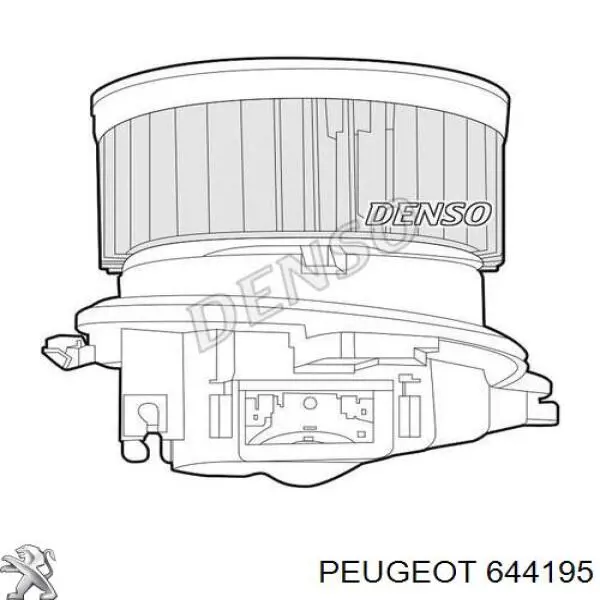 644195 Peugeot/Citroen двигун вентилятора пічки (обігрівача салону)
