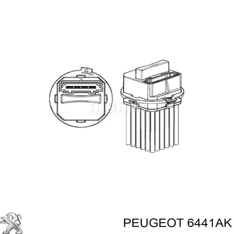 Резистор (опір) пічки, обігрівача салону 6441AK Peugeot/Citroen