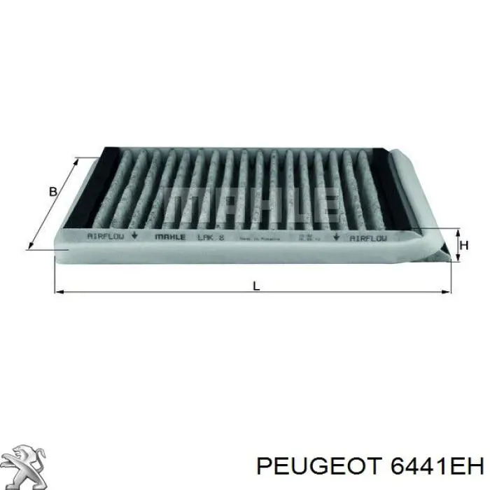 Фільтр повітряний обігрівача Peugeot/Citroen 6441EH ціна, від 3.86 USD