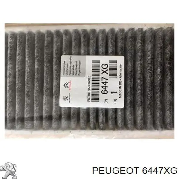 Купити 6447XG Peugeot/Citroen Фільтр салону вугільний