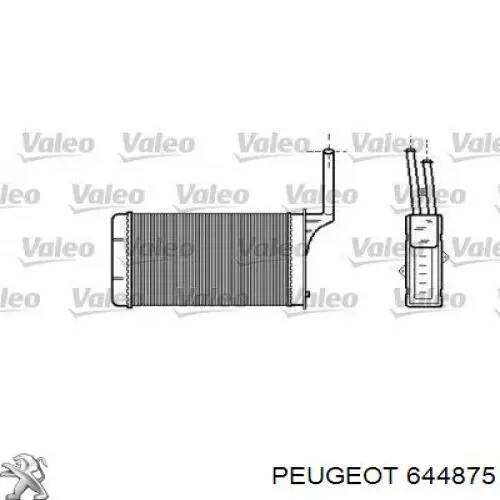 Радіатор пічки 644872 Peugeot/Citroen