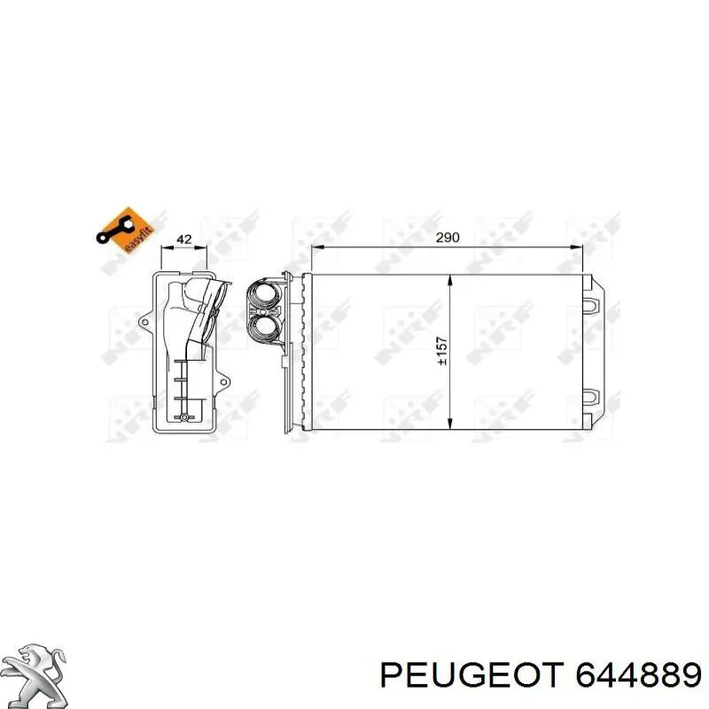 Радіатор пічки (обігрівача) Peugeot/Citroen 644889 ціна, від 20.30 USD