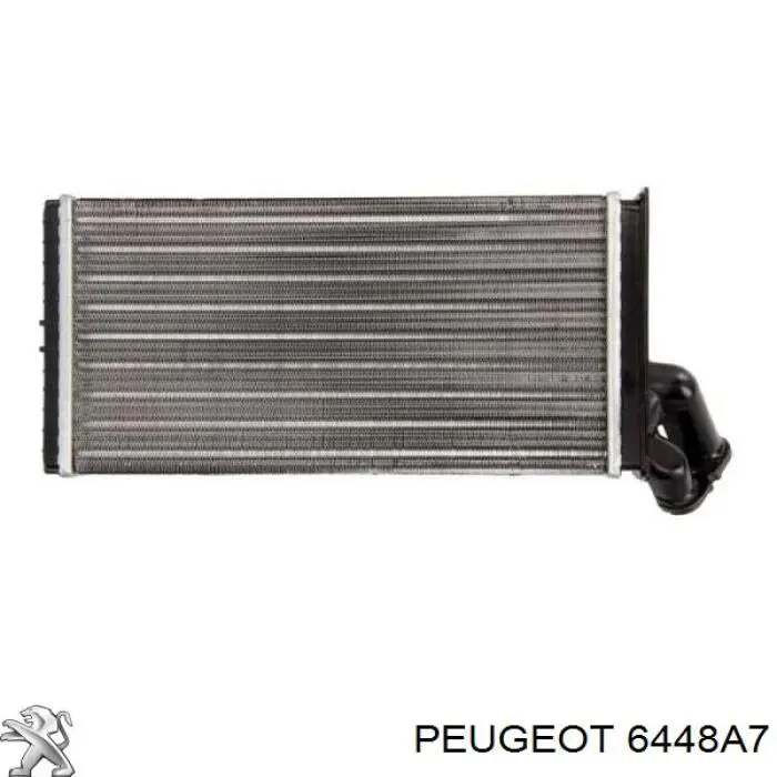 6448A7 Peugeot/Citroen радіатор пічки (обігрівача)
