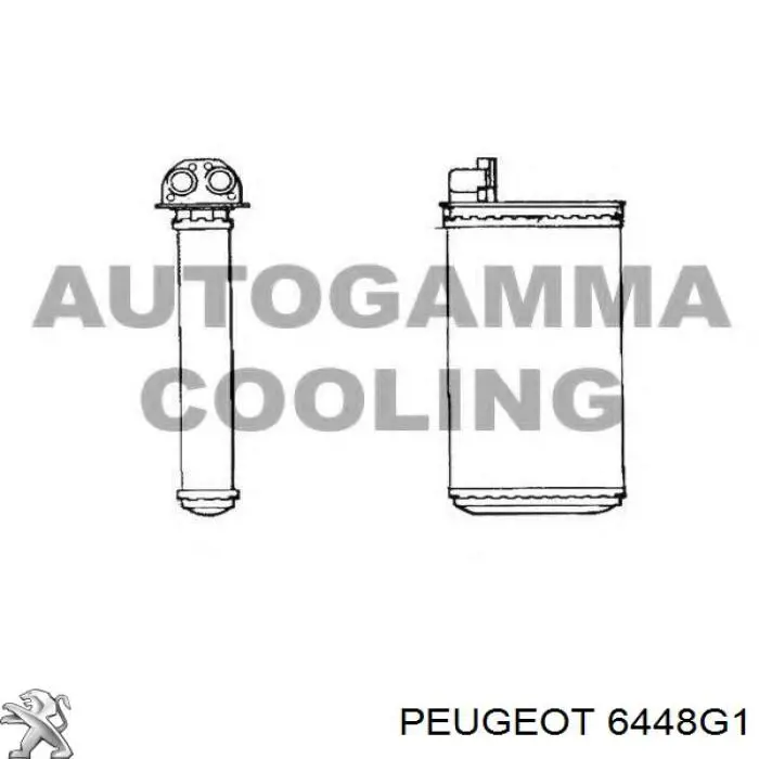 Радіатор пічки (обігрівача) Peugeot/Citroen 6448G1 ціна, від 28.35 USD