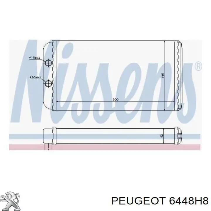 Радіатор пічки (обігрівача) Peugeot/Citroen 6448H8 ціна, від 29.18 USD