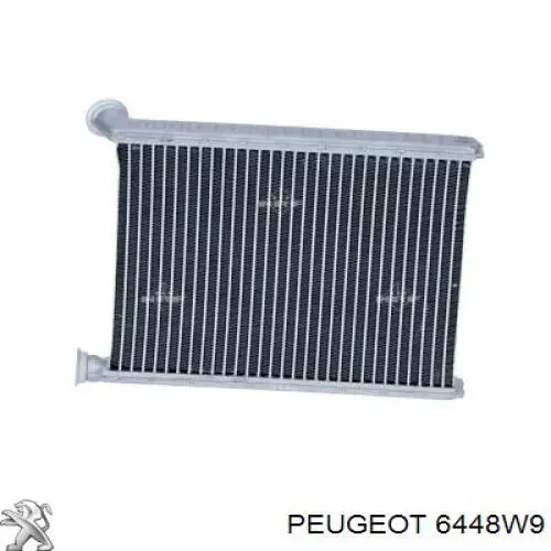 6448W9 Peugeot/Citroen Радіатор опалювача салону