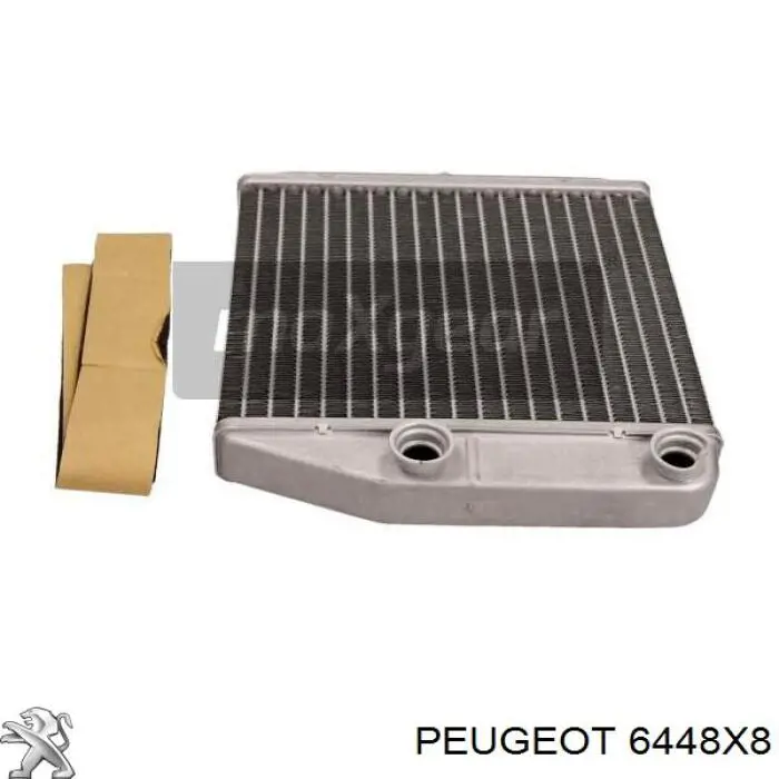 6448X8 Peugeot/Citroen радіатор пічки (обігрівача)