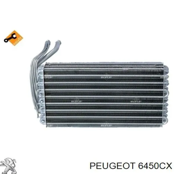6450CX Peugeot/Citroen радіатор кондиціонера салонний, випарник