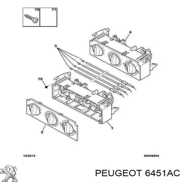  6451AC Peugeot/Citroen