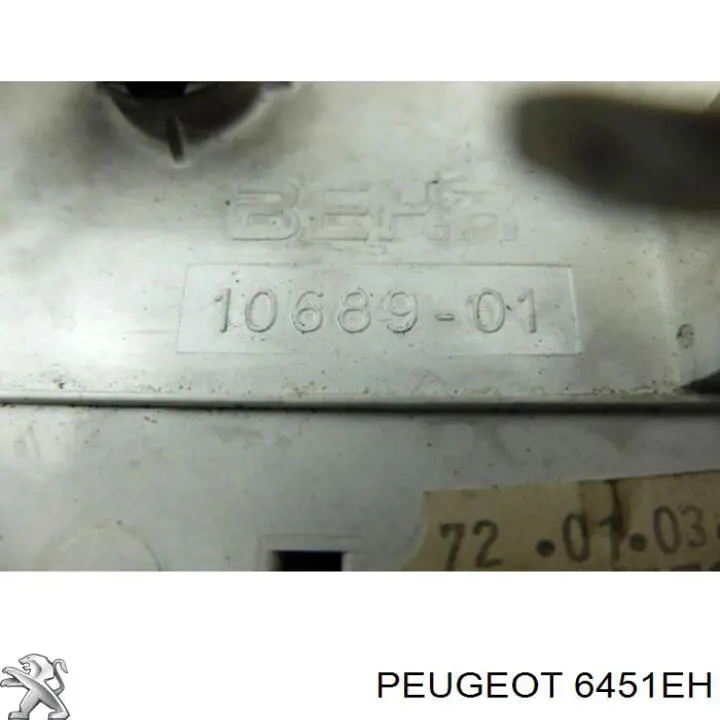 Блок управління режимів опалення / кондиціонування Peugeot/Citroen 6451EH