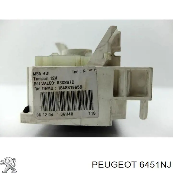 Регулятор вентилятора обігрівача Peugeot/Citroen 6451NJ ціна, від 14.09 USD
