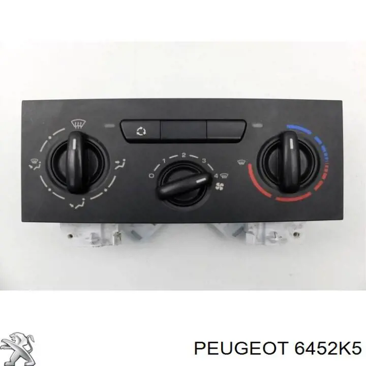 6452K5 Peugeot/Citroen реостат/перемикач-регулятор режиму обігрівача салону