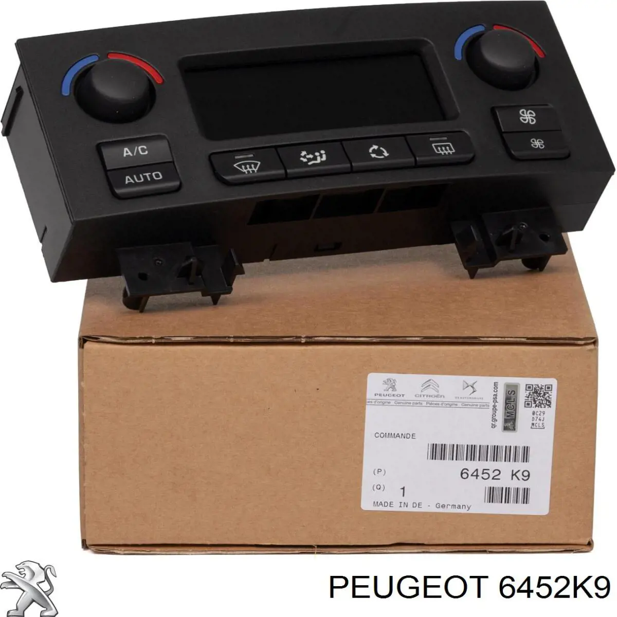 6452K9 Peugeot/Citroen реостат/перемикач-регулятор режиму обігрівача салону