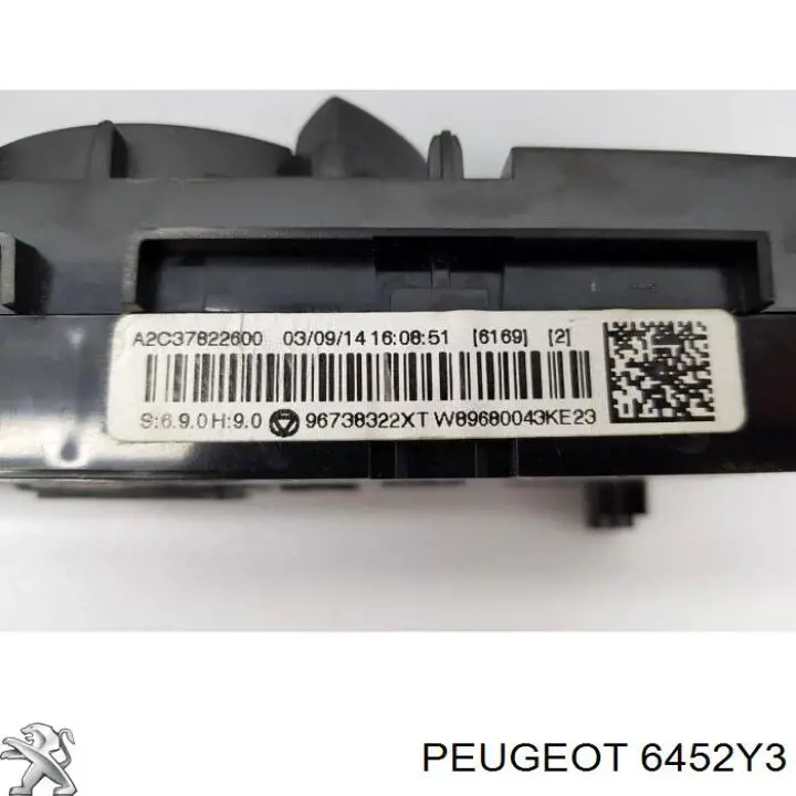 6452Y3 Peugeot/Citroen Механізм управління кондиціонером