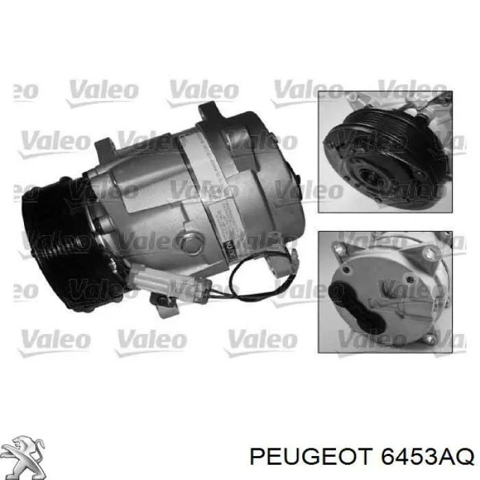 Компресор системи кондиціювання Peugeot/Citroen 6453AQ ціна, від 111.08 USD