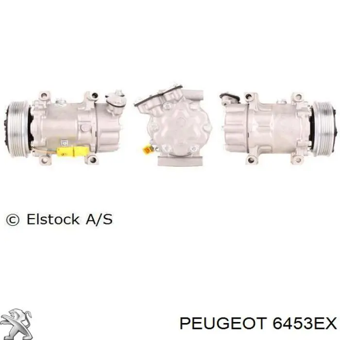 Шків компресора кондиціонера Peugeot/Citroen 6453EX ціна, від 351.74 USD