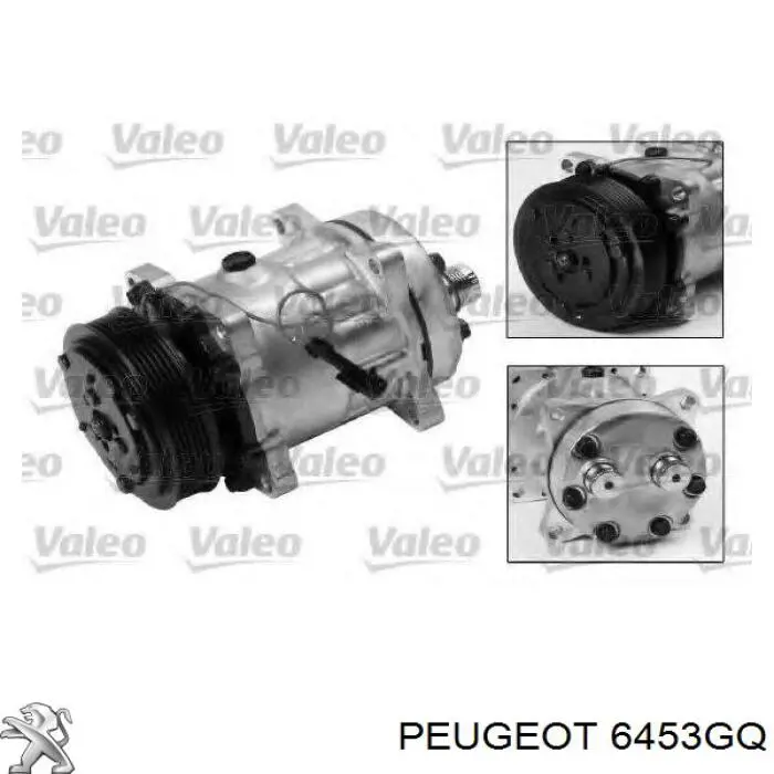 Компресор системи кондиціювання Peugeot/Citroen 6453GQ ціна, від 60.13 USD