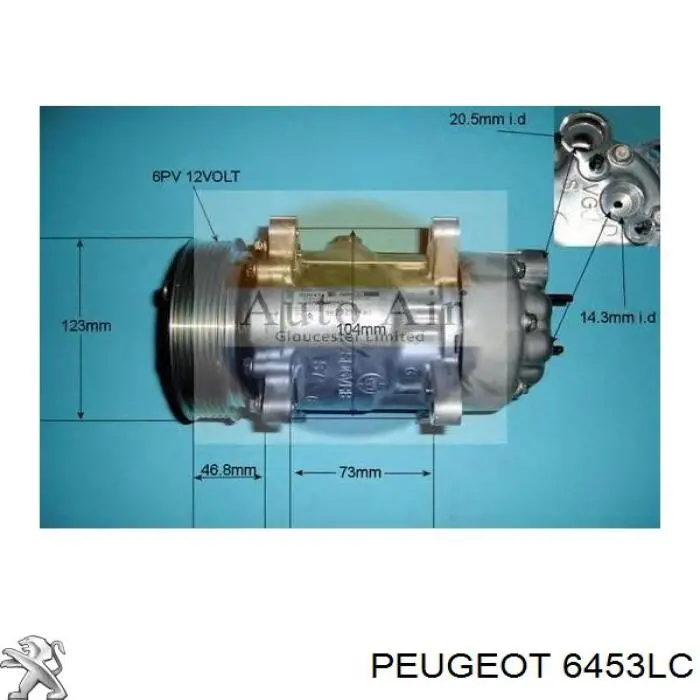  6453LC Peugeot/Citroen