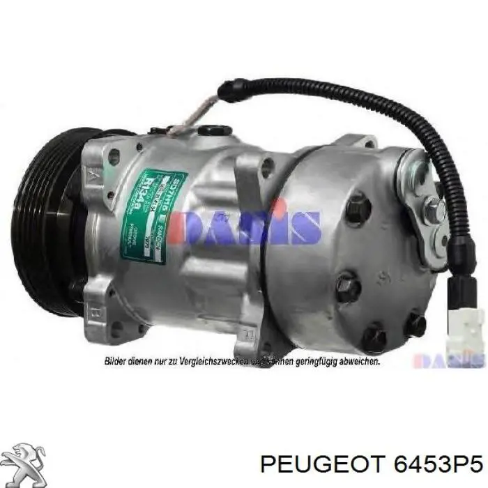 Компресор системи кондиціювання Peugeot/Citroen 6453P5 ціна, від 84.81 USD