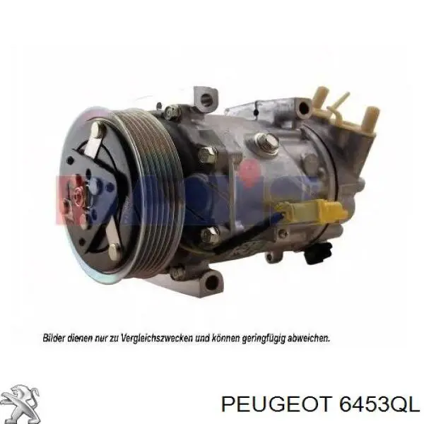 6453QL Peugeot/Citroen компресор кондиціонера