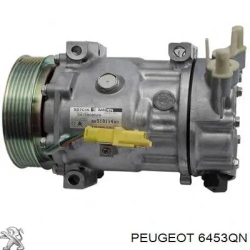 Купити 6453QN Peugeot/Citroen Компресор кліматичної установки