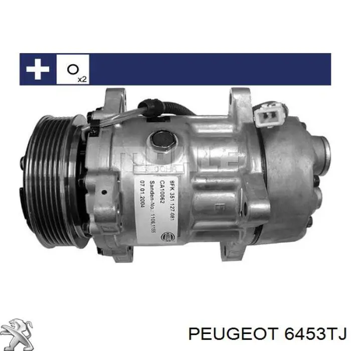 6453TJ Peugeot/Citroen компресор кондиціонера