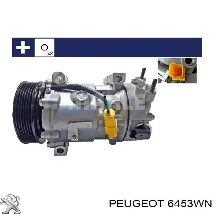 Компресор кондиціонера 6453WN Peugeot/Citroen