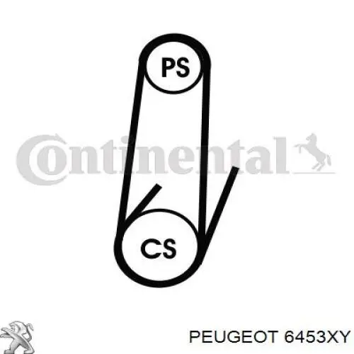 Клиновий ремінь Peugeot/Citroen 6453XY ціна, від 8.57 USD