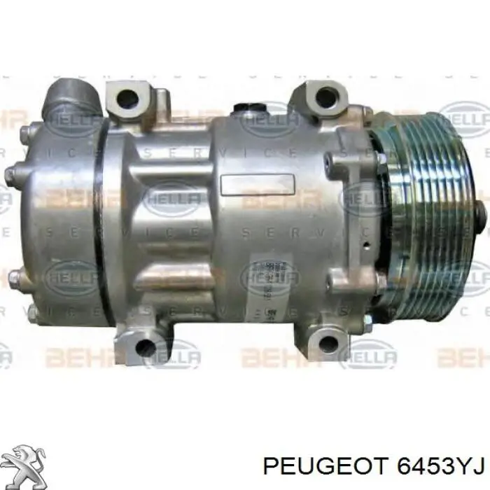 Компресор системи кондиціювання Peugeot/Citroen 6453YJ ціна, від 98.93 USD