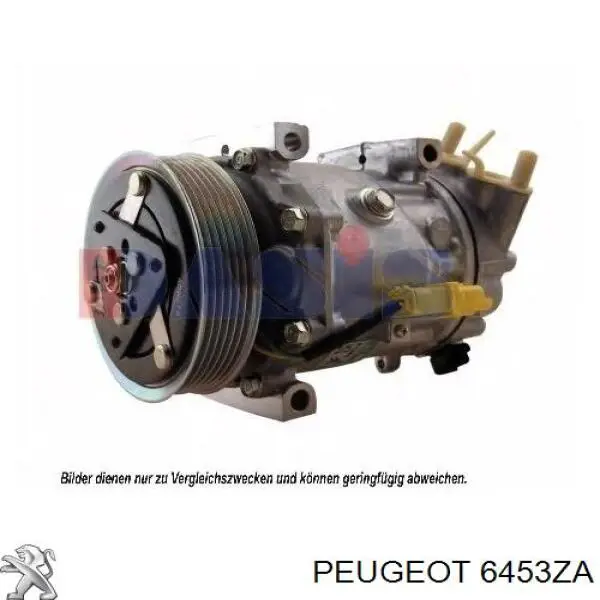 6453ZA Peugeot/Citroen компресор кондиціонера