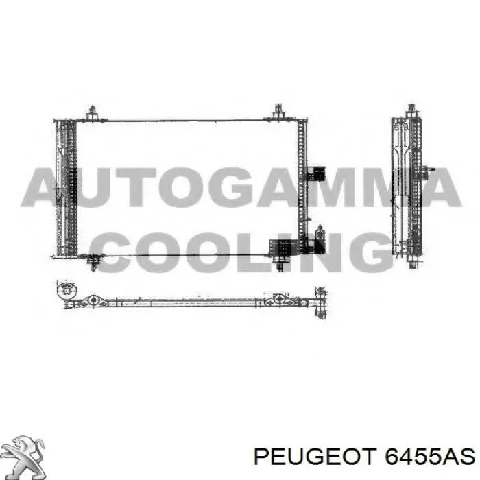 Купити 6455AS Peugeot/Citroen Радіатор системи охолодження кондиціонера