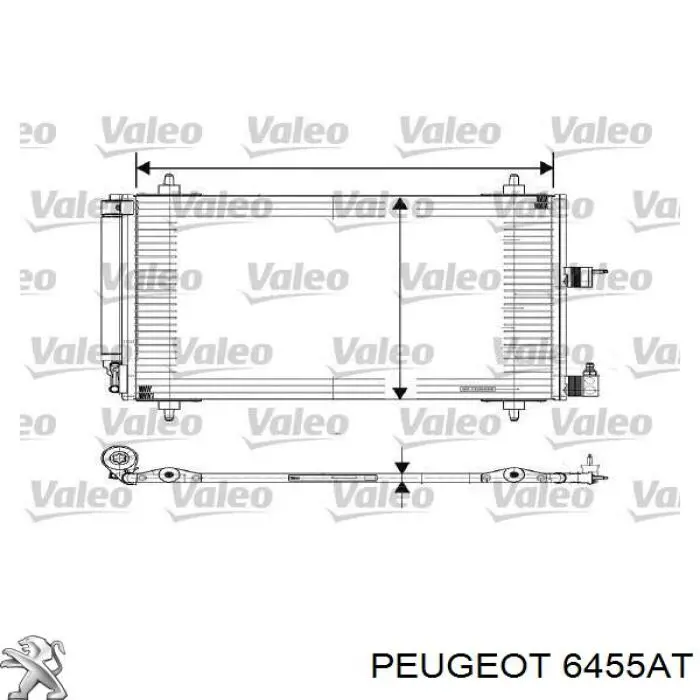 6455AT Peugeot/Citroen Конденсатор