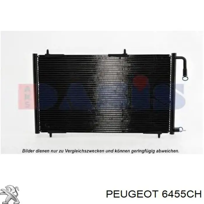 Конденсатор кондиціонера Peugeot/Citroen 6455CH ціна, від 50.61 USD