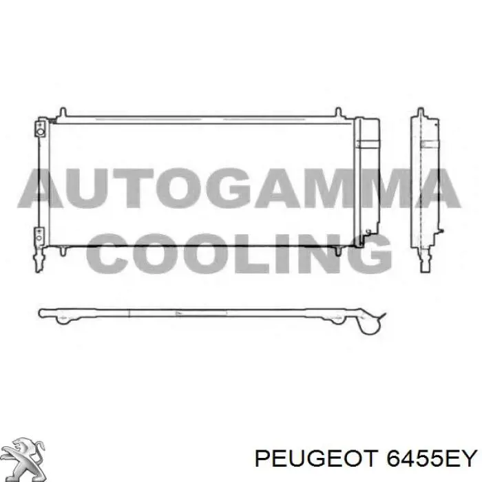 6455EY Peugeot/Citroen радіатор кондиціонера