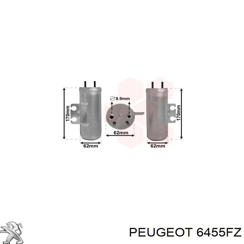 Бачок системи охолодження, розширювальний 6455FZ Peugeot/Citroen