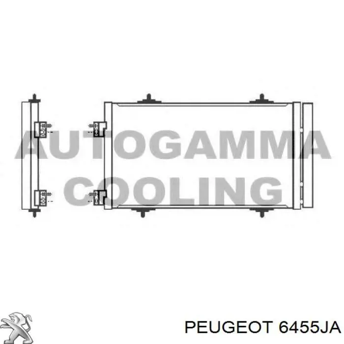 Радіатор кондиціонера 6455JA Peugeot/Citroen