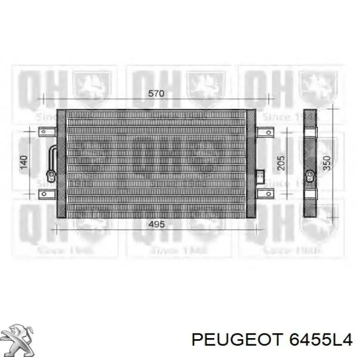 Конденсатор кондиціонера Peugeot 205 II хетчбек (20A, C) (1987 - 1998) ціна, від 197.43 USD