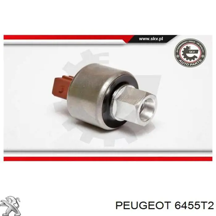 Купити 6455T2 Peugeot/Citroen Датчик тиску кондиціонера