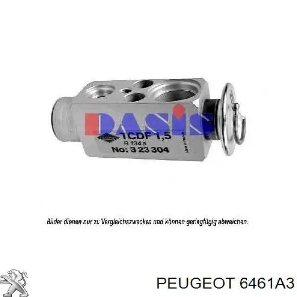 6461A3 Peugeot/Citroen клапан trv, кондиціонера