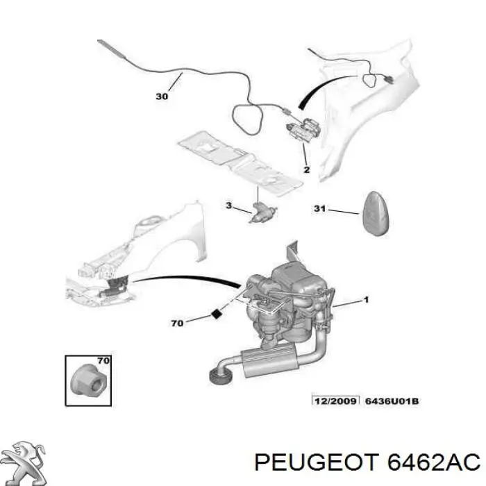  6462AC Peugeot/Citroen