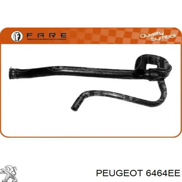 Купити 6464EE Peugeot/Citroen Шланг радіатора опалювача/пічки, обратка