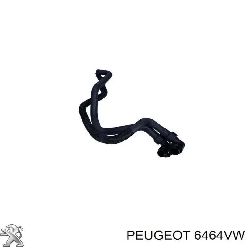 6464VW Peugeot/Citroen шланг грубки/обігрівача