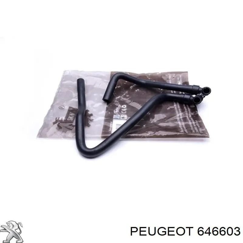 646603 Peugeot/Citroen шланг грубки/обігрівача