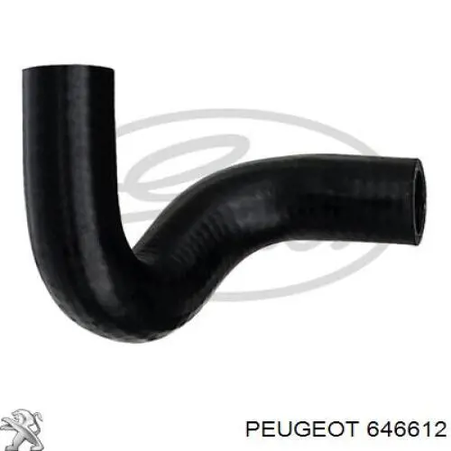 Купити 646612 Peugeot/Citroen Шланг радіатора опалювача/пічки, обратка