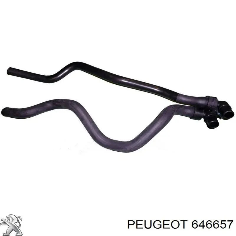 646657 Peugeot/Citroen шланг грубки/обігрівача