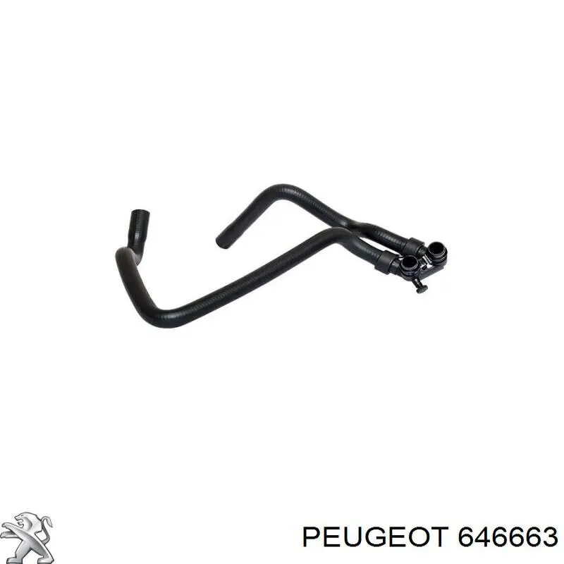 646663 Peugeot/Citroen шланг грубки/обігрівача