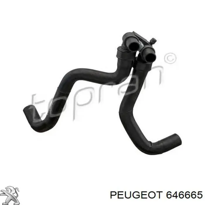646665 Peugeot/Citroen шланг грубки/обігрівача